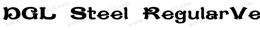 DGL Steel RegularVersion 20字体转换